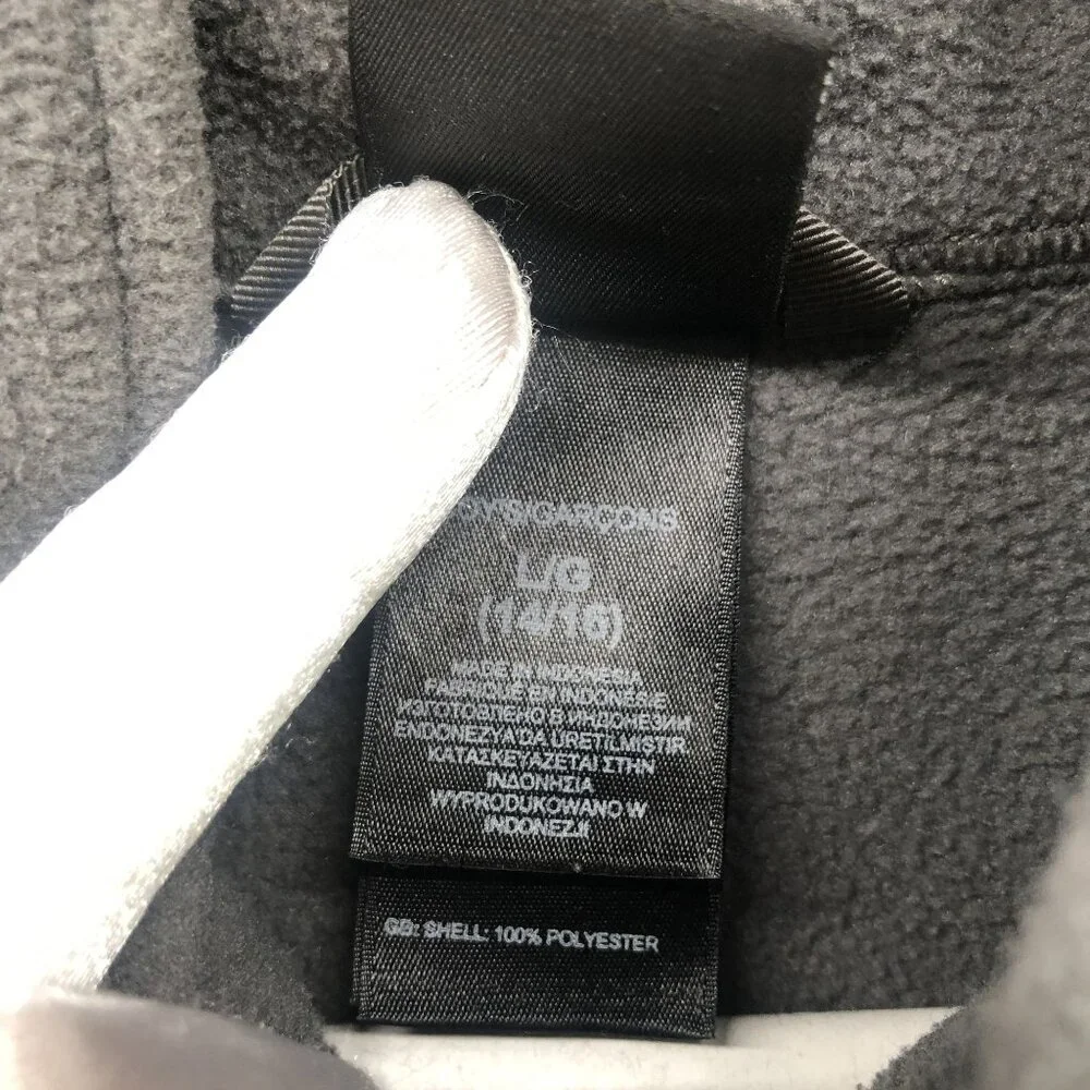 The North Face Fleece Jacket Youth Size L (14-16) Gray‎ Boys Girls Full Zip